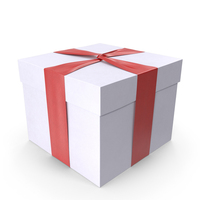 Gift Box White PNG & PSD Images