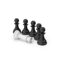 Chess Pawns Defeat King PNG & PSD Images