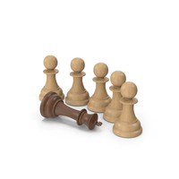 Chess Pawns Defeat King PNG & PSD Images
