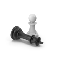 Chess Pawn Defeat Black King PNG & PSD Images