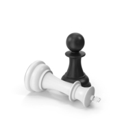 Chess Pawn Defeat White King PNG & PSD Images