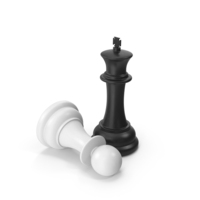 Chess King Defeat Pawn PNG & PSD Images