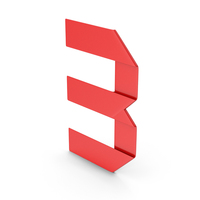 Red Ribbon Number PNG & PSD Images