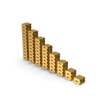 Gold Bars Chart PNG & PSD Images