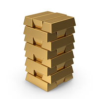 Stack Of Gold Bars PNG & PSD Images