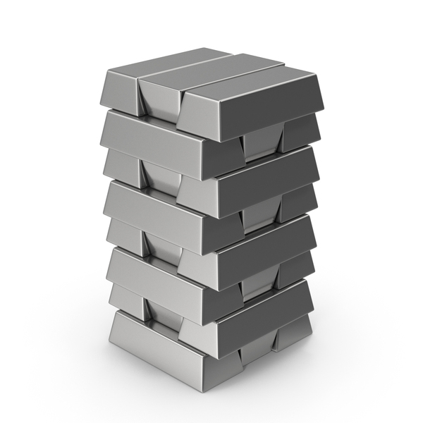 Silver Bars Stack PNG & PSD Images