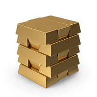 Gold Bars Stack PNG & PSD Images