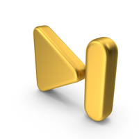 Gold Skip Track Next Symbol PNG & PSD Images