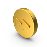 Gold Icon Rewind Fast Forward Button PNG & PSD Images