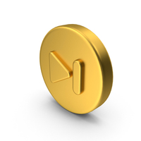 Gold Icon Skip Track Next Button PNG & PSD Images