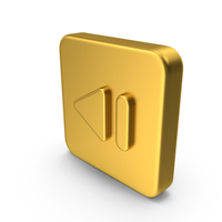 Gold Back Button Icon PNG & PSD Images