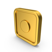 Gold Icon Record Button PNG & PSD Images