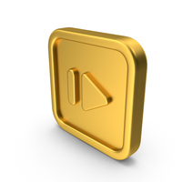 Gold Icon Skip Step Next Button PNG & PSD Images