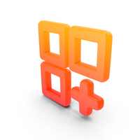 Add Category Symbol Glow PNG & PSD Images