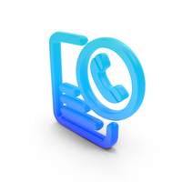Call Log Symbol Glow PNG & PSD Images