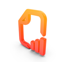Chart Report Glowing Symbol PNG & PSD Images