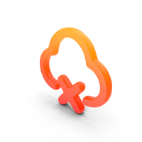 Cloud Offline Glowing Symbol PNG & PSD Images