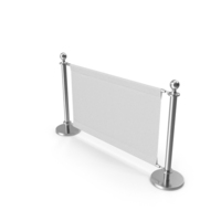 Barrier With Banner PNG & PSD Images