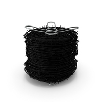 Barbed Wire Roll Black PNG & PSD Images
