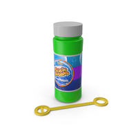 Bubble Bottle with Wand Blower PNG & PSD Images