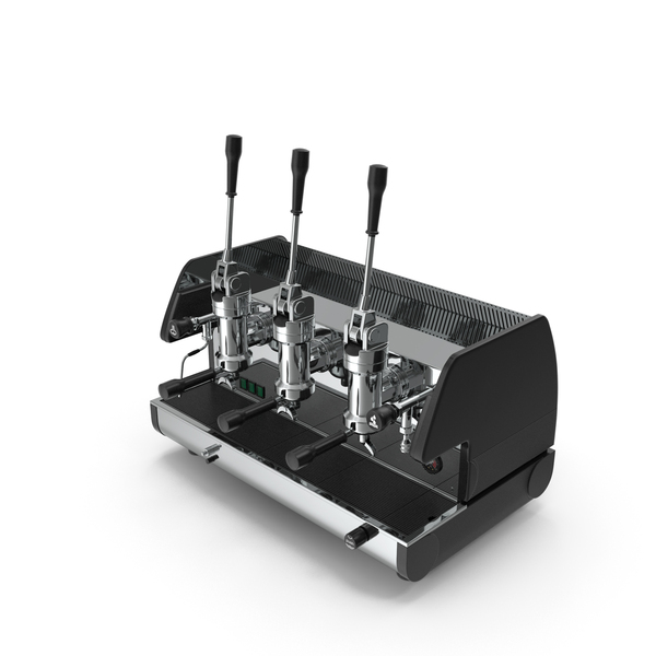 Commercial Pull Lever Espresso Machine 3 Groups PNG & PSD Images