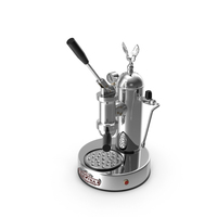 Elektra Micro Casa Leva Coffee Machine Chrome PNG & PSD Images