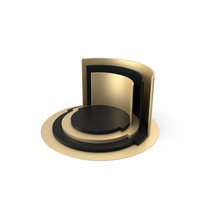 Black & Gold Podium PNG & PSD Images