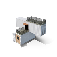 Shipping Container House Building PNG & PSD Images