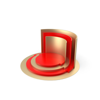 Red & Gold Podium PNG & PSD Images