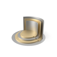 Silver & Gold Podium PNG & PSD Images