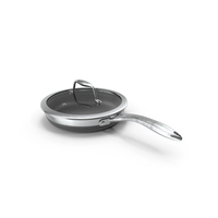 HexClad Hybrid Nonstick Pan With Lid 8 Inch PNG & PSD Images