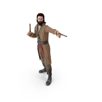 Rogue Pirate Man With Pistols PNG & PSD Images