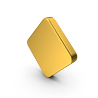 Gold Diamond Button Icon PNG & PSD Images
