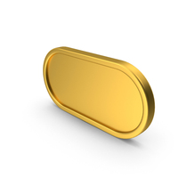 Gold Round Button Icon PNG & PSD Images