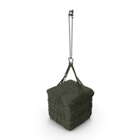 Heavy Duty Aerial Delivery Cargo Bag Hanging PNG & PSD Images