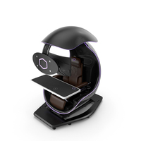 Immersive Gaming Station Immersive Cooler Master ORB X Black PNG & PSD Images