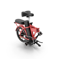 Red Electric Bike Folded PNG & PSD Images