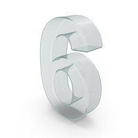 Glass Number 6 PNG & PSD Images