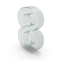 Glass Number 8 PNG & PSD Images