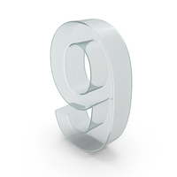 Glass Number 9 PNG & PSD Images