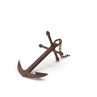 Rusty Anchor With Chain PNG & PSD Images