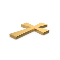 Gold Christian Cross PNG & PSD Images