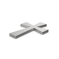 Silver Christian Cross PNG & PSD Images