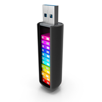 USB Flash Drive With Folders PNG & PSD Images