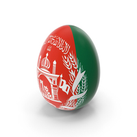 Afghanistan Country Flag On Egg PNG & PSD Images
