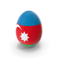 Azerbaijan Country Flag On Egg PNG & PSD Images