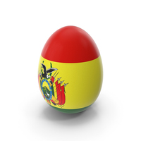 Bolivia Country Flag On Egg PNG & PSD Images