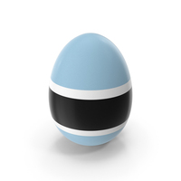 Botswana Country Flag On Egg PNG & PSD Images