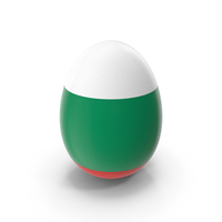Bulgaria Country Flag On Egg PNG & PSD Images