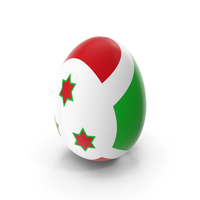 Burundi Country Flag On Egg PNG & PSD Images
